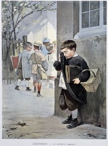 En restricción - acuarela por Geoffroy en "Le Figaro Illustré", mayo 1901 de Henri Jules Jean Geoffroy