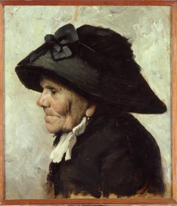 Estudio de la cabeza de una anciana, 1880s