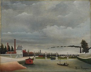 Vista del Puente Peatonal en Passy, 1890-1891