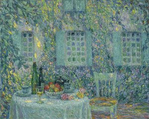 La mesa. El sol en las hojas, Gerberoy, 1917