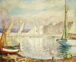 El puerto de Saint Tropez de Henri Lebasque