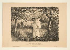 El paseo en el jardín de Henri Lebasque
