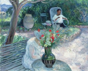 El jardín de Pradet, c.1923 de Henri Lebasque