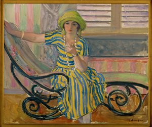 El cigarrillo (pintura sobre lienzo) de Henri Lebasque