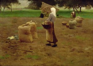 Cosecha de patatas de Henri Lerolle