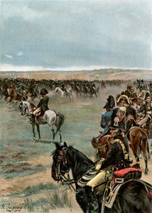 Galopando ante el Emperador de Henri Louis Dupray