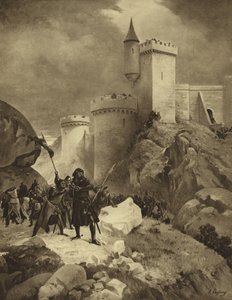 El rey Ricardo I de Inglaterra en el asedio de Chalus, 1199