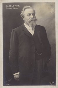 Edouard Colonne, director de orquesta y violinista francés (1838-1910) (fotografía en blanco y negro) de Henri Manuel