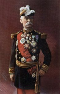oficial francés General Joseph Gallieni (1849-1916) también fue político, ministro de guerra en 1915-1916, Foto de Henri Manuel