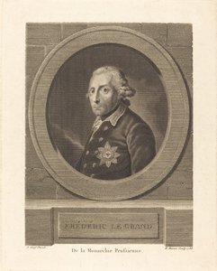 Federico el Grande, Rey de Prusia de Henri Marais after Anton Graff