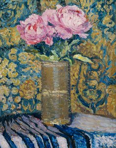 Ramo de peonías de Henri Martin