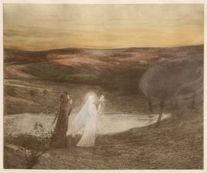 Dante encuentra a Beatriz, 1898 de Henri Martin