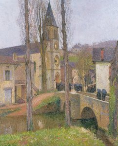 Hora de misa en Labastide du Vert de Henri Martin