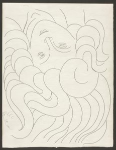 Algunos Sonetos: "Con sus uñas puras...", lámina 25 de Poesies de Mallarmé de Henri Matisse