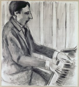 Alfred Cortot (pluma, tinta y acuarela) de Henri Matisse