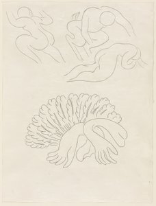 Autre Eventail, de Mademoiselle Mallarmé, lámina 21 de Poesies de Mallarmé de Henri Matisse