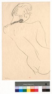 Figura de espaldas con collar negro de Henri Matisse