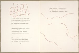 Florilège de los Amours de Ronsard, 29 de noviembre de Henri Matisse