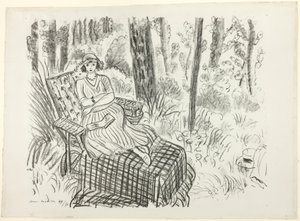Chica en una tumbona de Henri Matisse