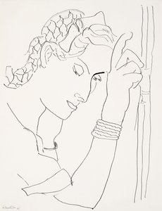 Cabeza de mujer de perfil de Henri Matisse