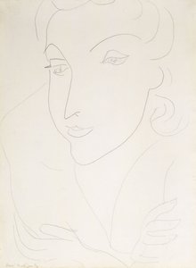 Cabeza de mujer joven de Henri Matisse