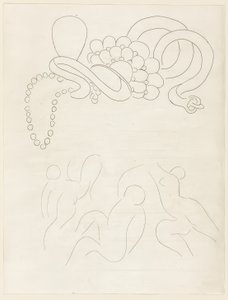 Hérodiade, Escena ll, lámina once de Poesies de Mallarmé de Henri Matisse