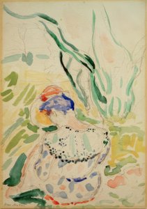 Mujer joven sentada de espaldas (Madame Matisse) de Henri Matisse