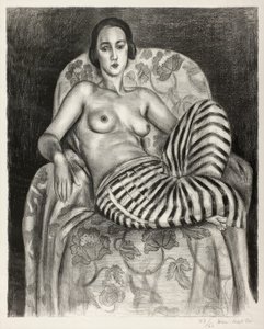Odalisca grande con pantalón a rayas de Henri Matisse