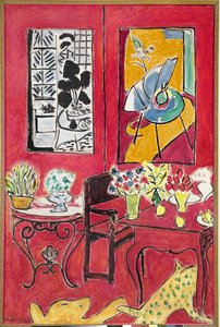 Interior rojo grande de Henri Matisse