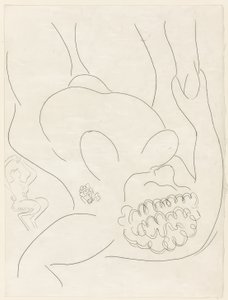 Le Pitre Châtié, lámina cuatro de Poesies de Mallarmé de Henri Matisse