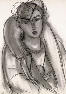 Lydia (Estudio para retrato con chaqueta azul) de Henri Matisse