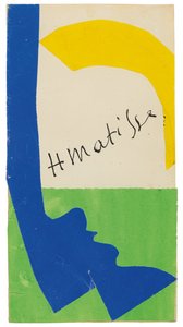 Maqueta para la contraportada del catálogo de la exposición "Henri Matisse, Papiers decoupes".