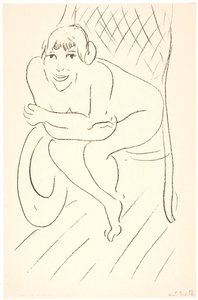Mujer desnuda en una mecedora de Henri Matisse