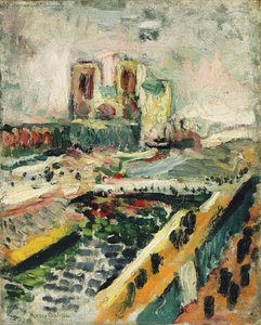 Notre-Dame, c.1900 (óleo sobre lienzo) de Henri Matisse