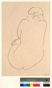 Desnudo sentado, visto de espaldas de Henri Matisse
