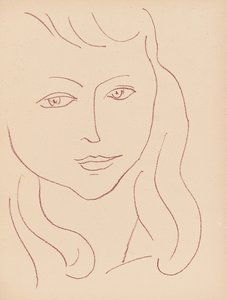 Placa de "Visages de Henri Matisse