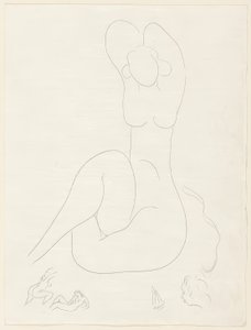 Varios sonetos: "Quelle soie...", lámina 28 de Poesies de Mallarmé de Henri Matisse