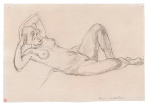 Desnudo femenino reclinado con la rodilla levantada de Henri Matisse