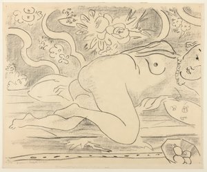 Desnudo recostado con frutero de Henri Matisse