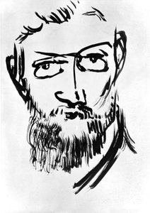 Autorretrato de Henri Matisse (1869-1954) c. 1900 (dibujo)