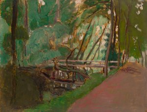 Sous-bois, c. 1902-1903 (óleo sobre papel verjurado sobre tabla)