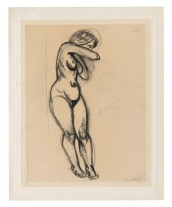 Mujer desnuda de pie, girando hacia su espalda de Henri Matisse