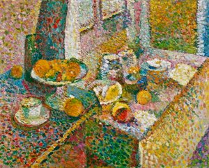 Naturaleza muerta (aparador y mesa) de Henri Matisse
