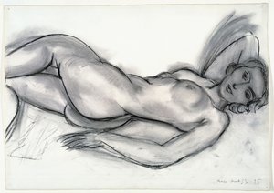 Estudio para desnudo rosa