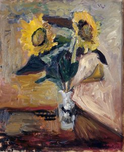 Girasoles en jarrón de Henri Matisse