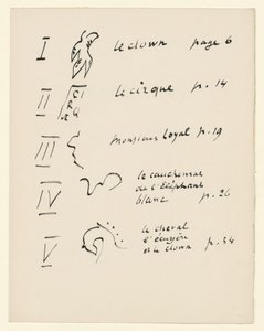 Tabla de imágenes 1. De «Jazz». P. 149 de Henri Matisse