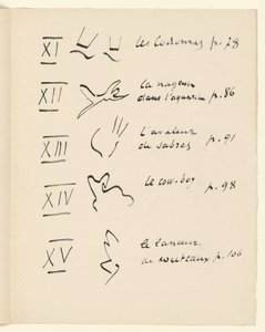 Tabla de imágenes 3. De «Jazz». P. 151 de Henri Matisse