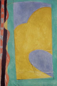 El telón amarillo, c.1915 (óleo sobre lienzo) de Henri Matisse