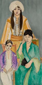 Tres hermanas sobre fondo gris (Les Trois soeurs sur fond gris)