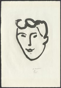 Rostro de mujer [Máscara con rollos] de Henri Matisse